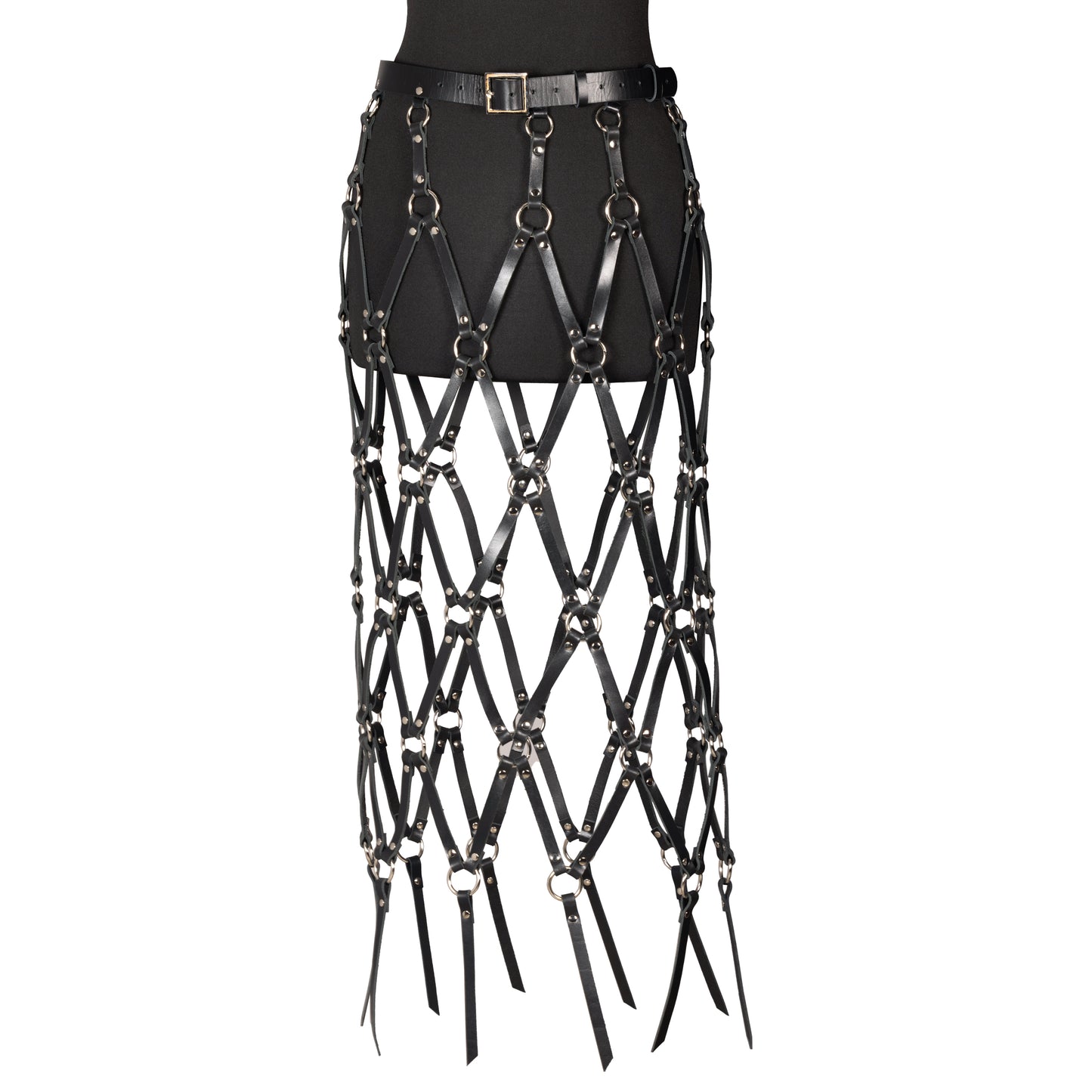 Leather Cage Harness Skirt
