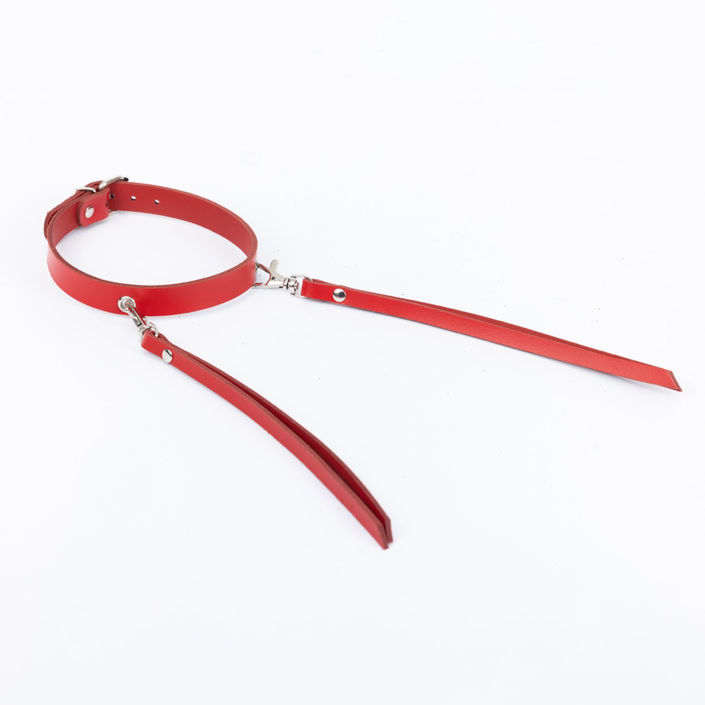 Leather Choker with Tassels