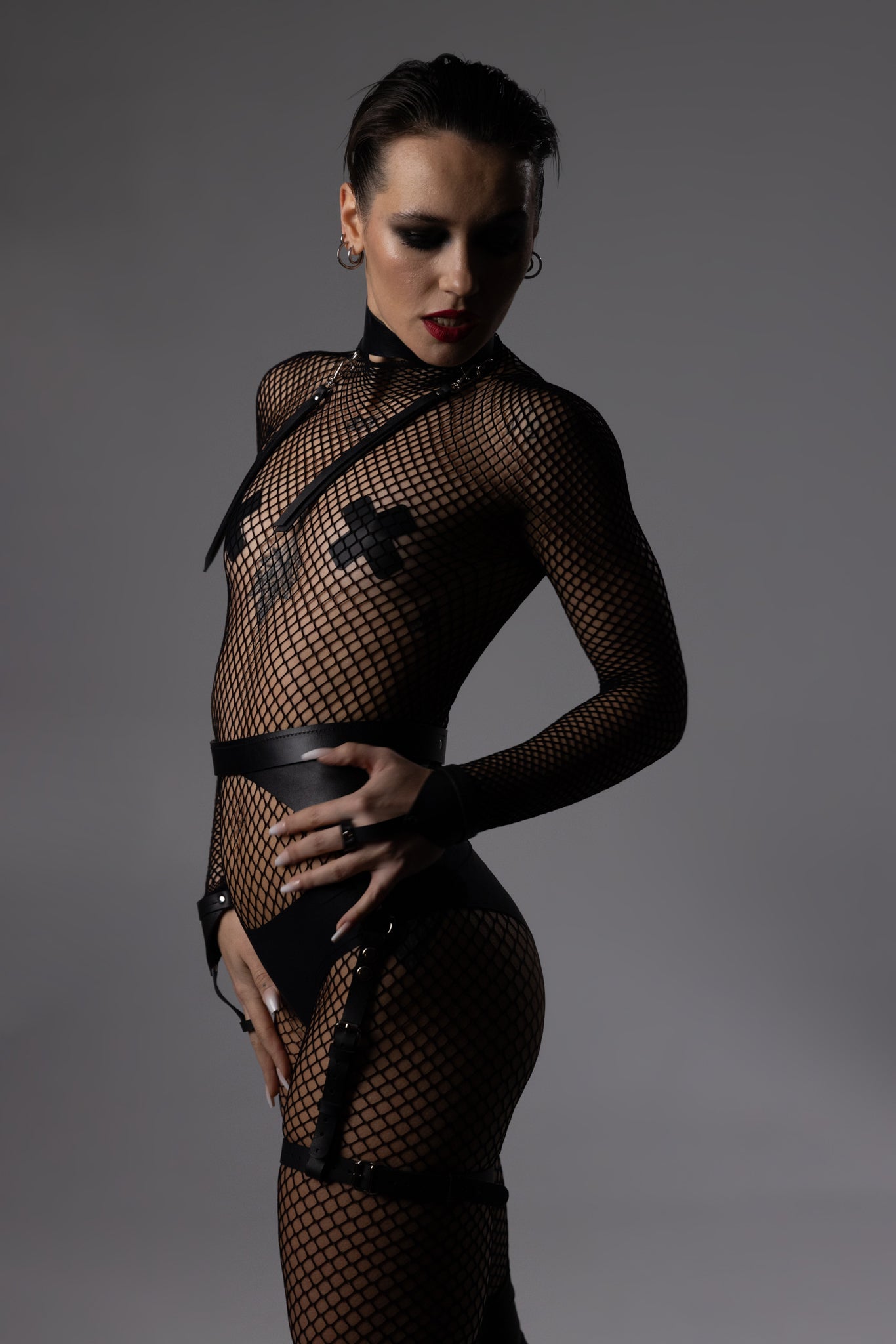 Belt with suspenders