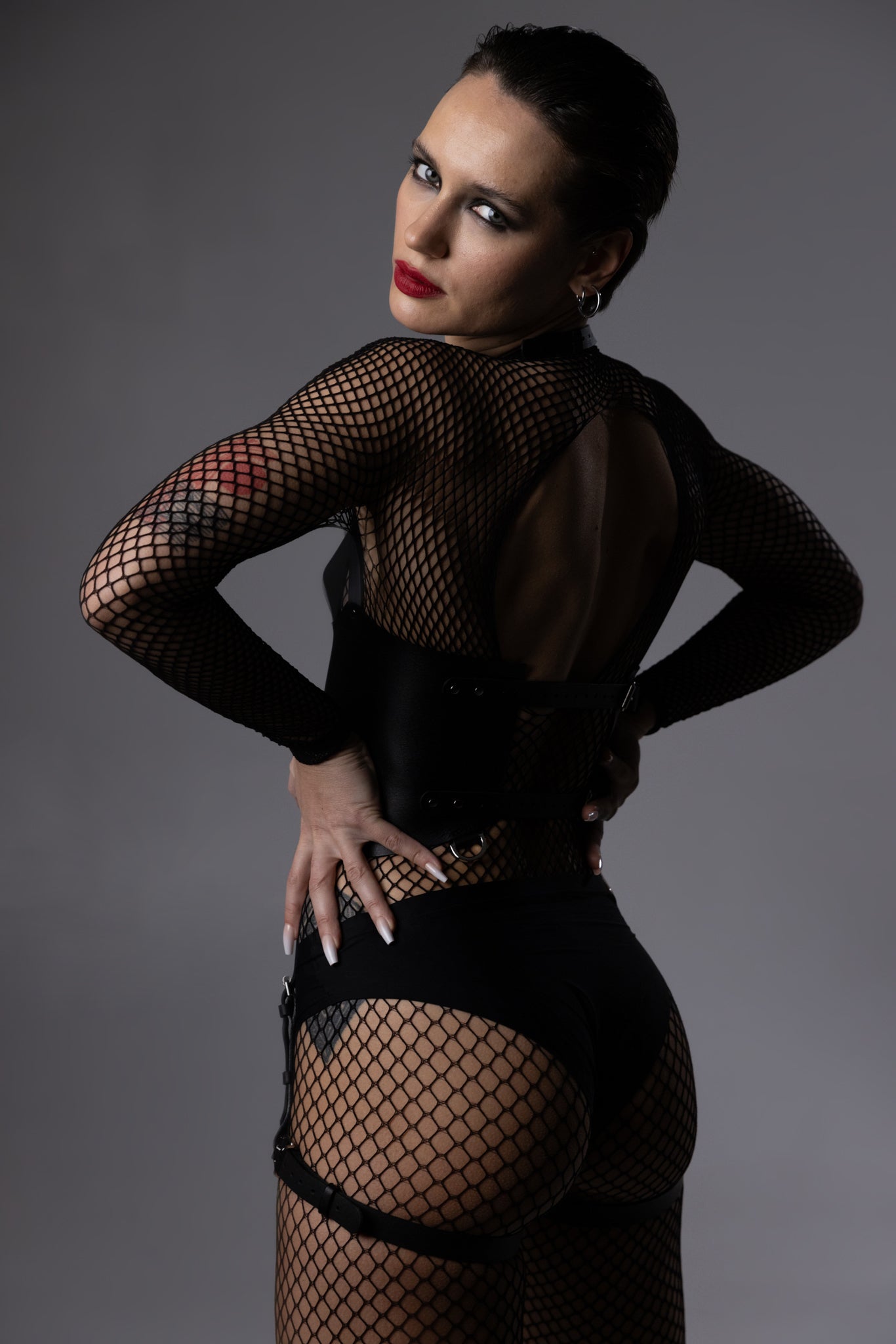 Bustier with suspenders