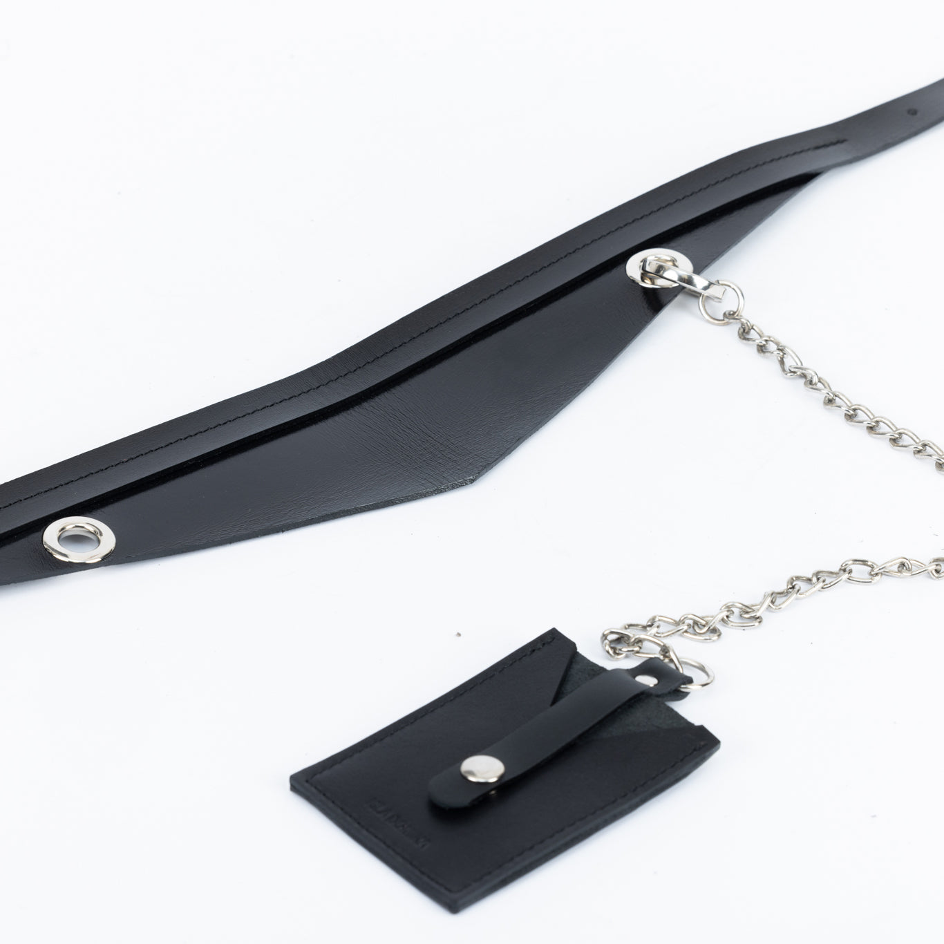 Belt with metal holes