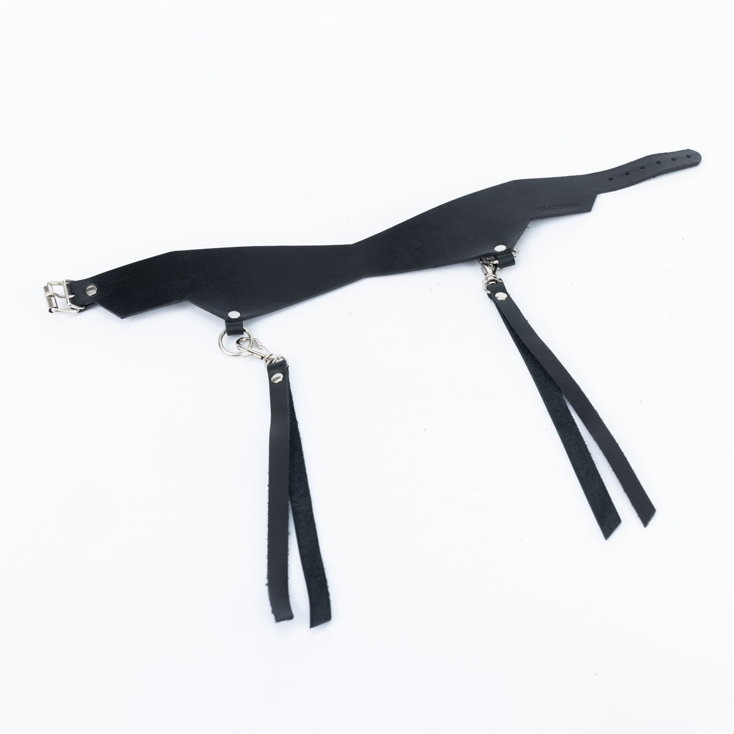 Leather Choker with Tassels