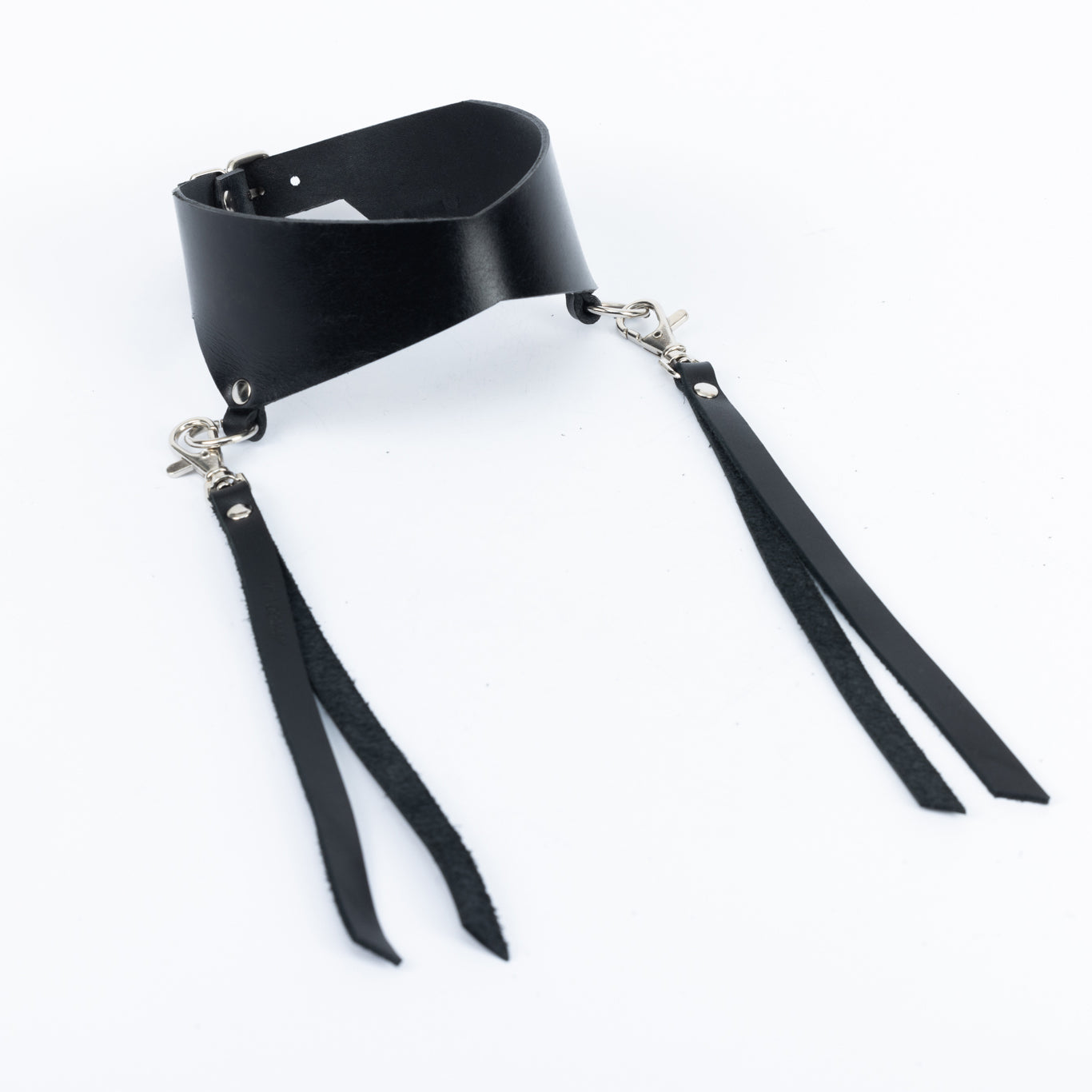 Leather Choker with Tassels